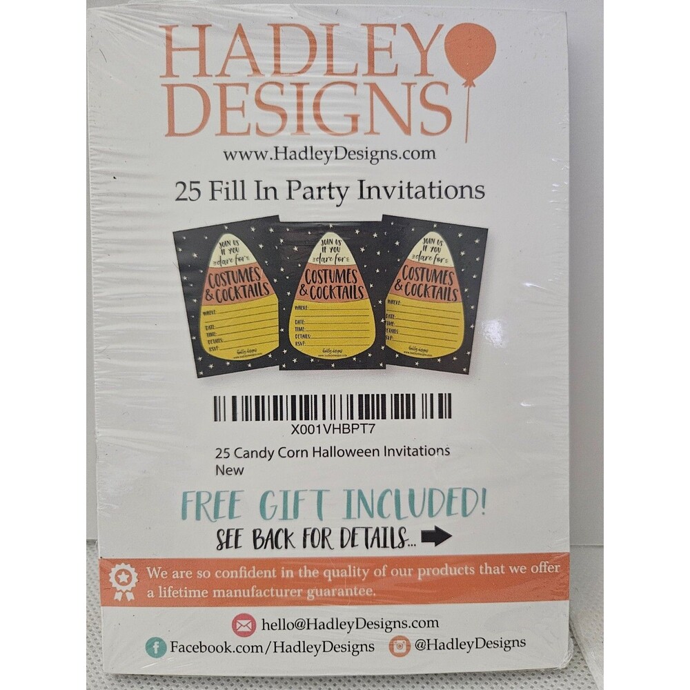 25 Halloween Party Invitations By Hadley Designs Candy Corn Costumes & Cocktails